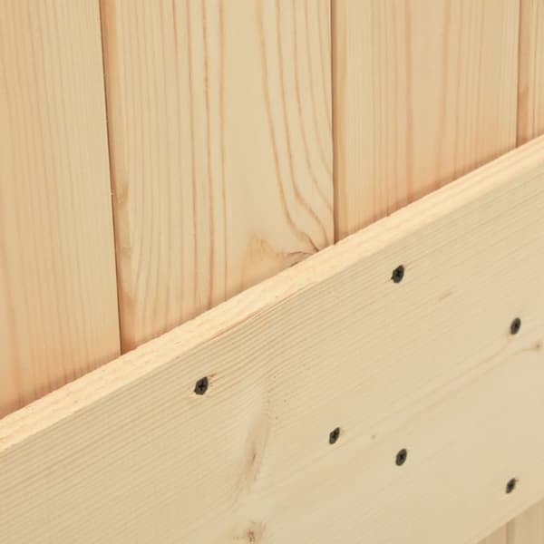 vidaXL Skyvedør med monteringstilbehør 95x210 cm heltre furu