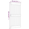 Miniatyrbilde 11 av 11: vidaXL Skyvedør med monteringstilbehør 95x210 cm heltre furu