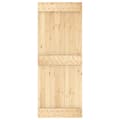 Miniatyrbilde 4 av 11: vidaXL Skyvedør med monteringstilbehør 80x210 cm heltre furu