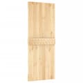 Miniatyrbilde 5 av 11: vidaXL Skyvedør med monteringstilbehør 80x210 cm heltre furu