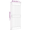 Miniatyrbilde 11 av 11: vidaXL Skyvedør med monteringstilbehør 80x210 cm heltre furu