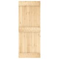 Miniatyrbilde 3 av 11: vidaXL Skyvedør med monteringstilbehør 80x210 cm heltre furu
