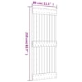 Miniatyrbilde 10 av 11: vidaXL Skyvedør med monteringstilbehør 80x210 cm heltre furu