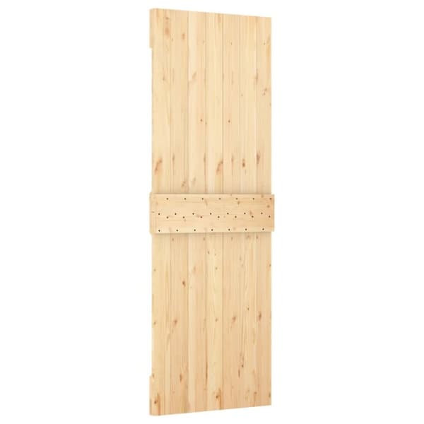 vidaXL Skyvedør med monteringstilbehør 70x210 cm heltre furu