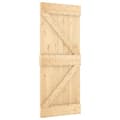 Miniatyrbilde 2 av 11: vidaXL Skyvedør med monteringstilbehør 85x210 cm heltre furu