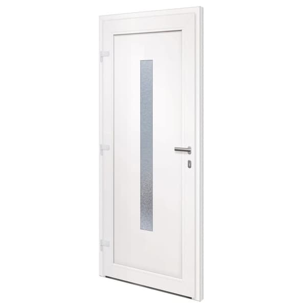 Ytterdörr vit 98x208 cm PVC