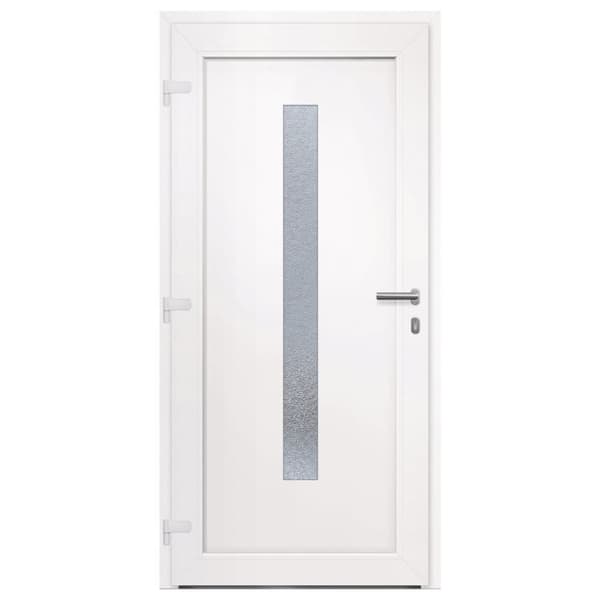 Ytterdörr vit 98x208 cm PVC