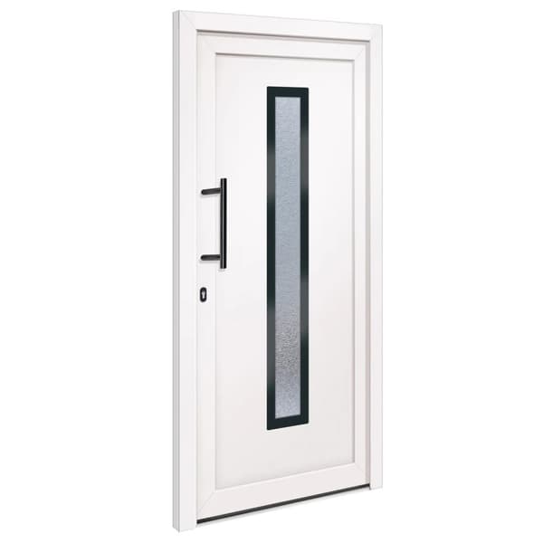Ytterdörr vit 98x208 cm PVC
