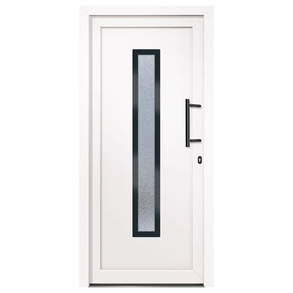 hoveddør 98x208 cm PVC hvid