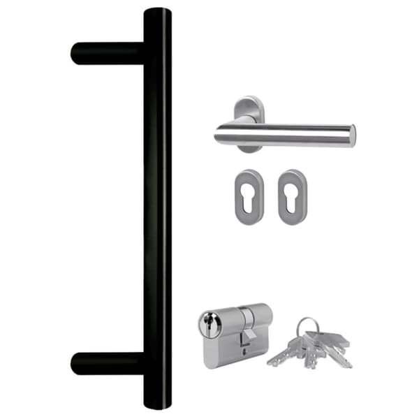 hoveddør 98x200 cm PVC hvid