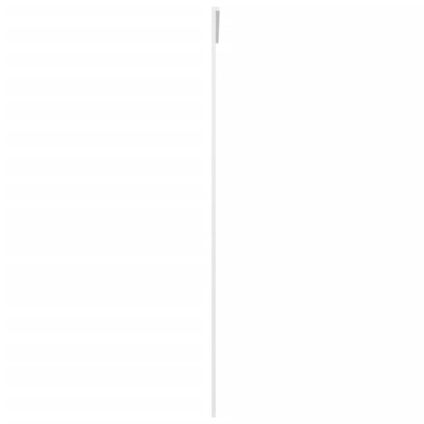 skydedør 90x205 cm hærdet glas og aluminium hvid