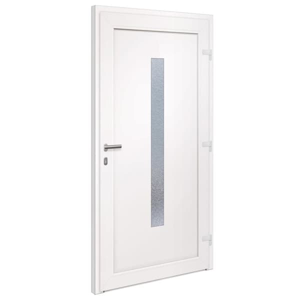 Ytterdörr antracit 98x200 cm PVC