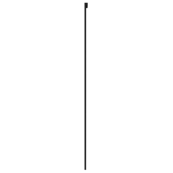 skydedør 76x205 cm hærdet glas og aluminium sort
