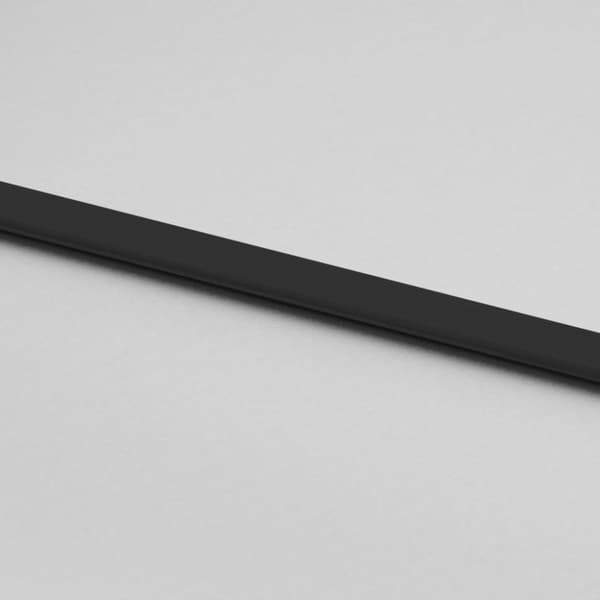 skydedør 76x205 cm hærdet glas og aluminium sort
