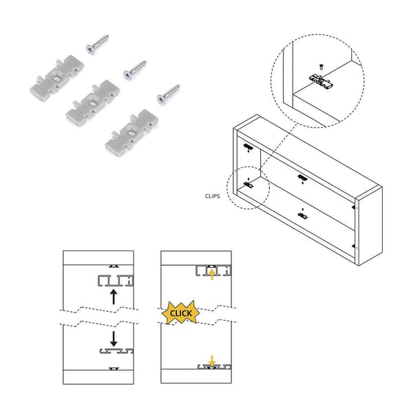 Emuca Overflade Skydedør Hardware Flow2