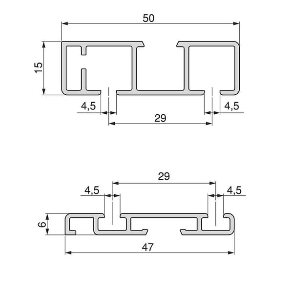 Emuca Overflade Skydedør Hardware Flow2