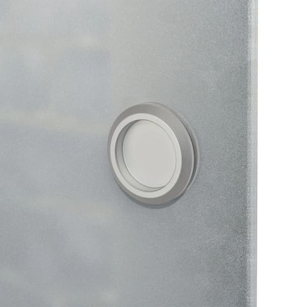 vidaXL skydedør glas og aluminium 178 cm sølvfarvet -  Døre