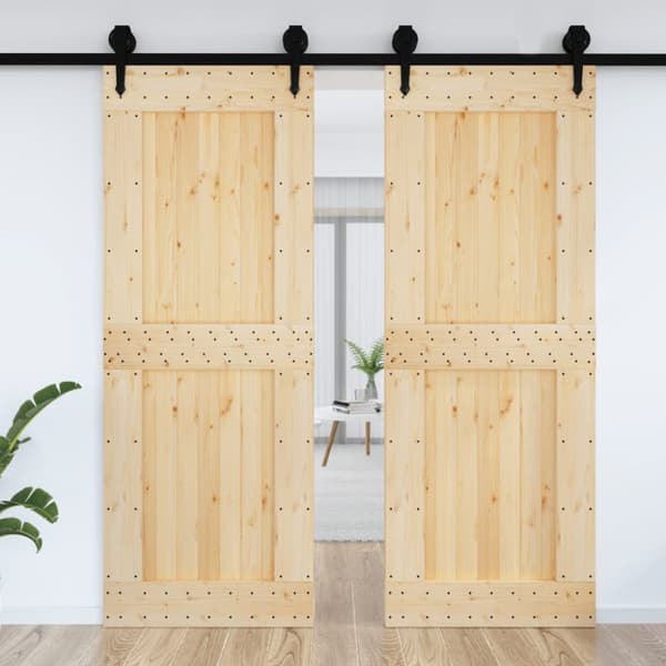 vidaXL dør NARVIK 85x210 cm massivt fyrretræ -  Døre