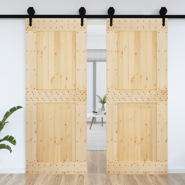 vidaXL dør NARVIK 90x210 cm massivt fyrretræ -  Døre