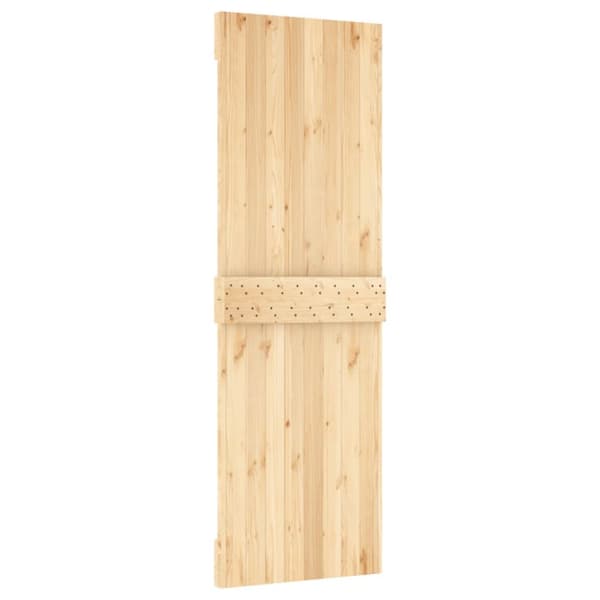 vidaXL skydedør med monteringssæt 70x210 cm massivt fyrretræ - Døre