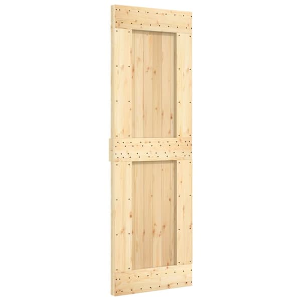 vidaXL skydedør med monteringssæt 70x210 cm massivt fyrretræ - Døre