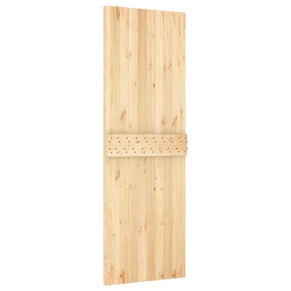 vidaXL skydedør med monteringssæt 70x210 cm massivt fyrretræ - Døre