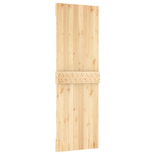 vidaXL skydedør med monteringssæt 70x210 cm massivt fyrretræ -  Døre