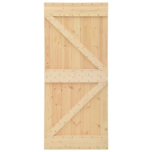 The Living Store dør 80x210 cm massivt fyrretræ - Døre