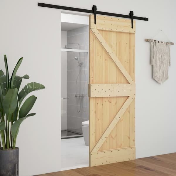 The Living Store dør 80x210 cm massivt fyrretræ - Døre