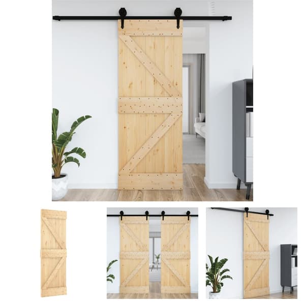 The Living Store dør NARVIK 70x210 cm massivt fyrretræ -  Døre