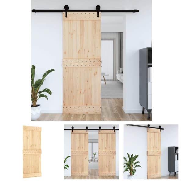 The Living Store dør NARVIK 85x210 cm massivt fyrretræ -  Døre