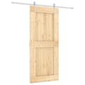 Miniatyrbild 3 av 11: The Living Store Skjutdörr med beslag 90x210 cm massiv furu -  Dörrar