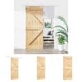 Miniatyrbild 1 av 11: The Living Store Skjutdörr med beslag 85x210 cm massiv furu -  Dörrar