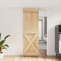 Miniatyrbild 2 av 11: The Living Store Skjutdörr med beslag 70x210 cm massiv furu -  Dörrar