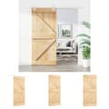 Pikkukuva 1 / 11: The Living Store Liukuovi asennustarvikkeineen 90x210 cm täysi mänty -  Ovet