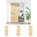 Miniatyrbild 1 av 11: The Living Store Skjutdörr med beslag 85x210 cm massiv furu -  Dörrar