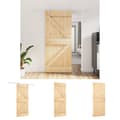Miniatyrbild 1 av 11: The Living Store Skjutdörr med beslag 90x210 cm massiv furu -  Dörrar