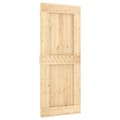 Miniatyrbillede 4 af 11: The Living Store skydedør med monteringssæt 85x210 cm massivt fyrretræ -  Døre