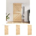 Miniatyrbild 1 av 11: The Living Store Skjutdörr med beslag 95x210 cm massiv furu -  Dörrar
