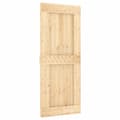 Miniatyrbillede 4 af 11: The Living Store skydedør med monteringssæt 85x210 cm massivt fyrretræ -  Døre