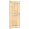 Miniatyrbild 4 av 11: The Living Store Skjutdörr med beslag 90x210 cm massiv furu -  Dörrar
