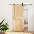 Miniatyrbild 2 av 11: The Living Store Skjutdörr med beslag 90x210 cm massiv furu -  Dörrar