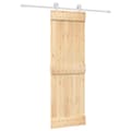 Miniatyrbild 3 av 11: The Living Store Skjutdörr med beslag 70x210 cm massiv furu -  Dörrar