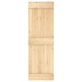 Miniatyrbild 5 av 11: The Living Store Skjutdörr med beslag 70x210 cm massiv furu -  Dörrar