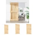 Pikkukuva 1 / 11: The Living Store Liukuovi asennustarvikkeineen 100x210 cm täysi mänty -  Ovet