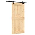Miniatyrbild 3 av 11: The Living Store Skjutdörr med beslag 95x210 cm massiv furu -  Dörrar