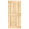 Miniatyrbild 5 av 11: The Living Store Skjutdörr med beslag 95x210 cm massiv furu -  Dörrar
