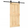 Miniatyrbild 3 av 11: The Living Store Skjutdörr med beslag 95x210 cm massiv furu -  Dörrar