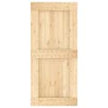 Miniatyrbild 5 av 11: The Living Store Skjutdörr med beslag 95x210 cm massiv furu -  Dörrar