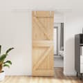Miniatyrbild 2 av 11: The Living Store Skjutdörr med beslag 70x210 cm massiv furu -  Dörrar